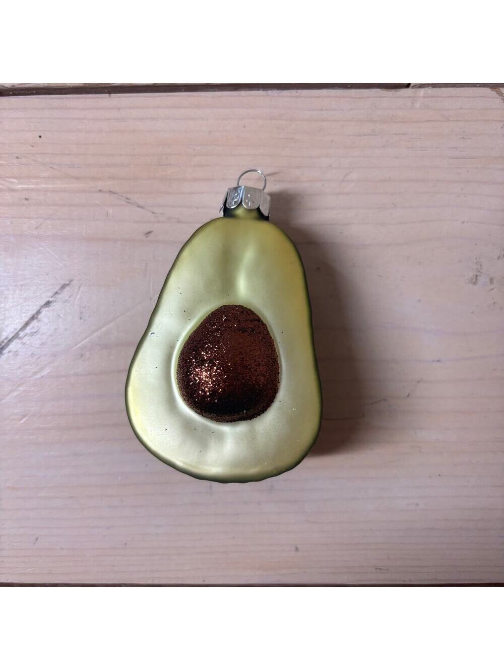 Wondershop EUC Glass Avocado Christmas Ornament